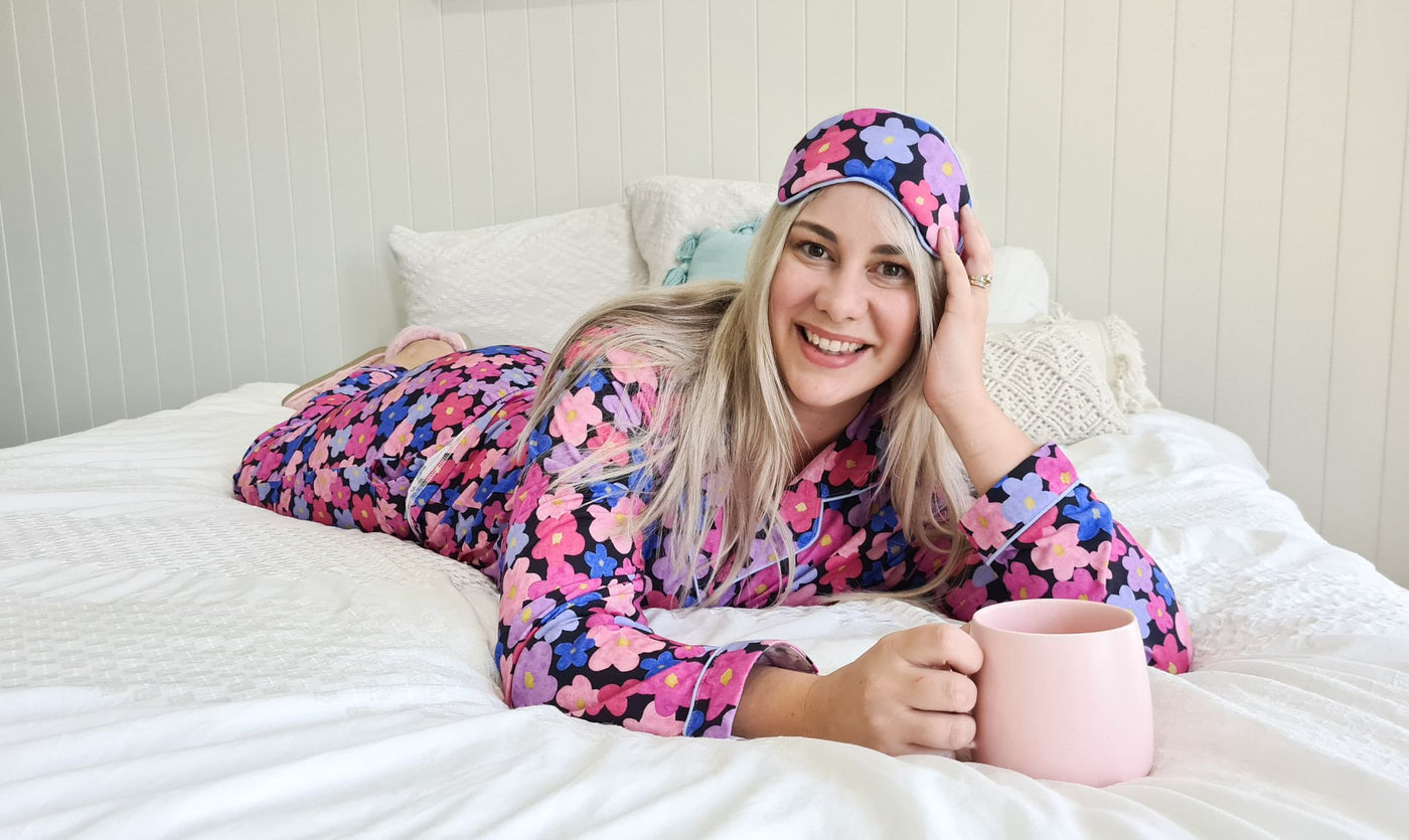 women's pyjamas, women's sleepwear, australian sleepwear, floral pyjamas, matching pyjamas