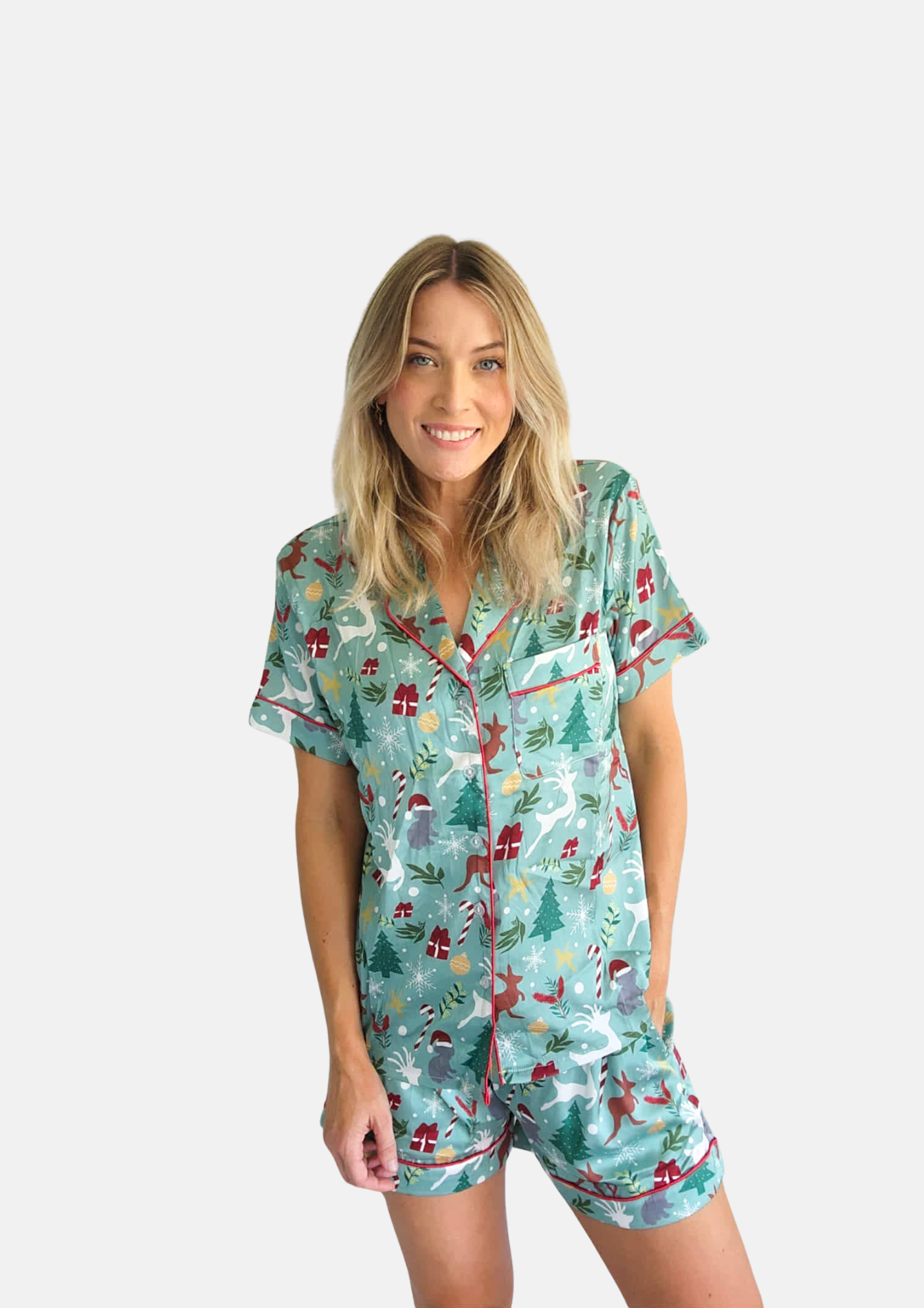 Satin Australiana Christmas Pyjamas