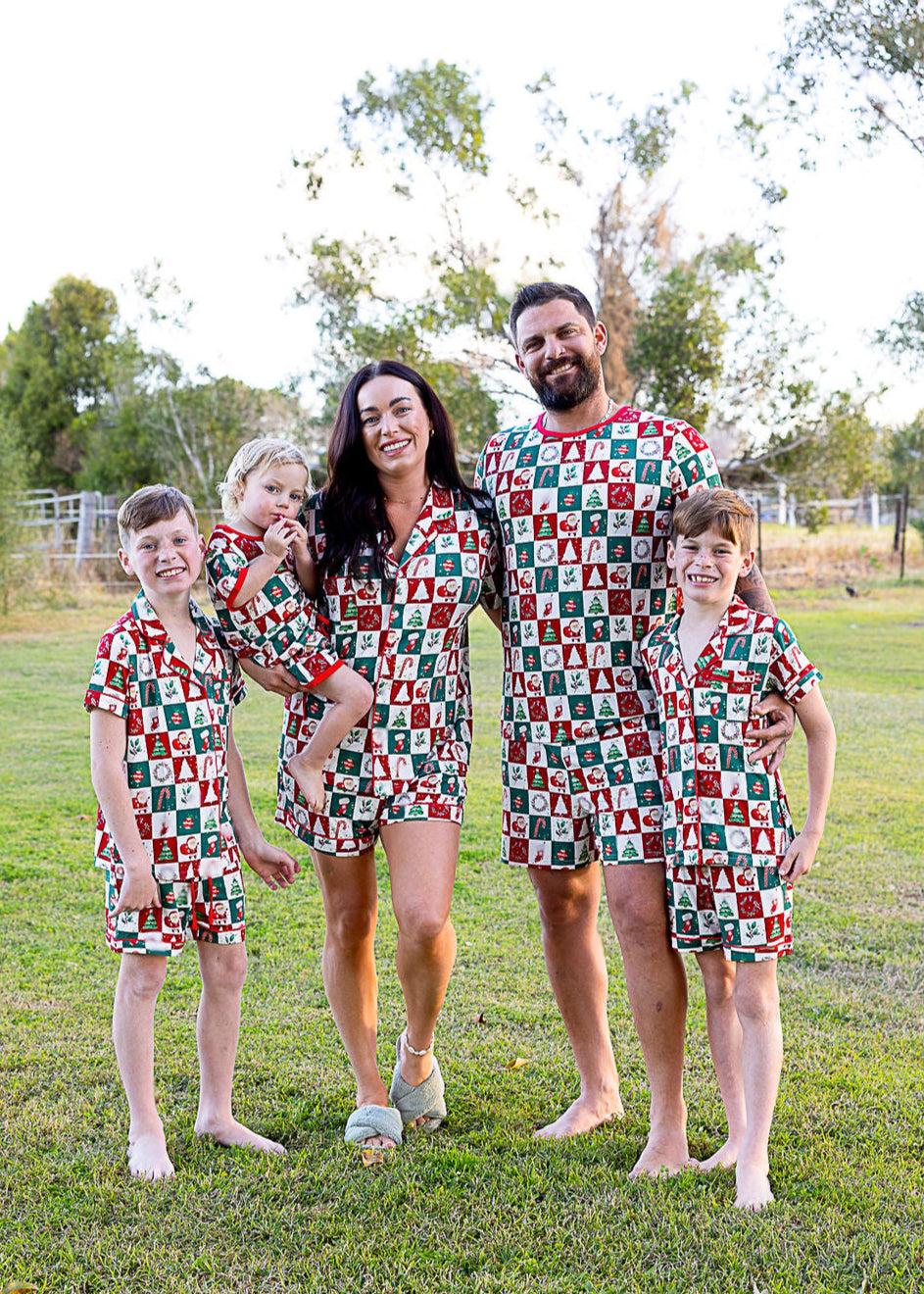 Holly Jolly Matching Christmas Pyjamas