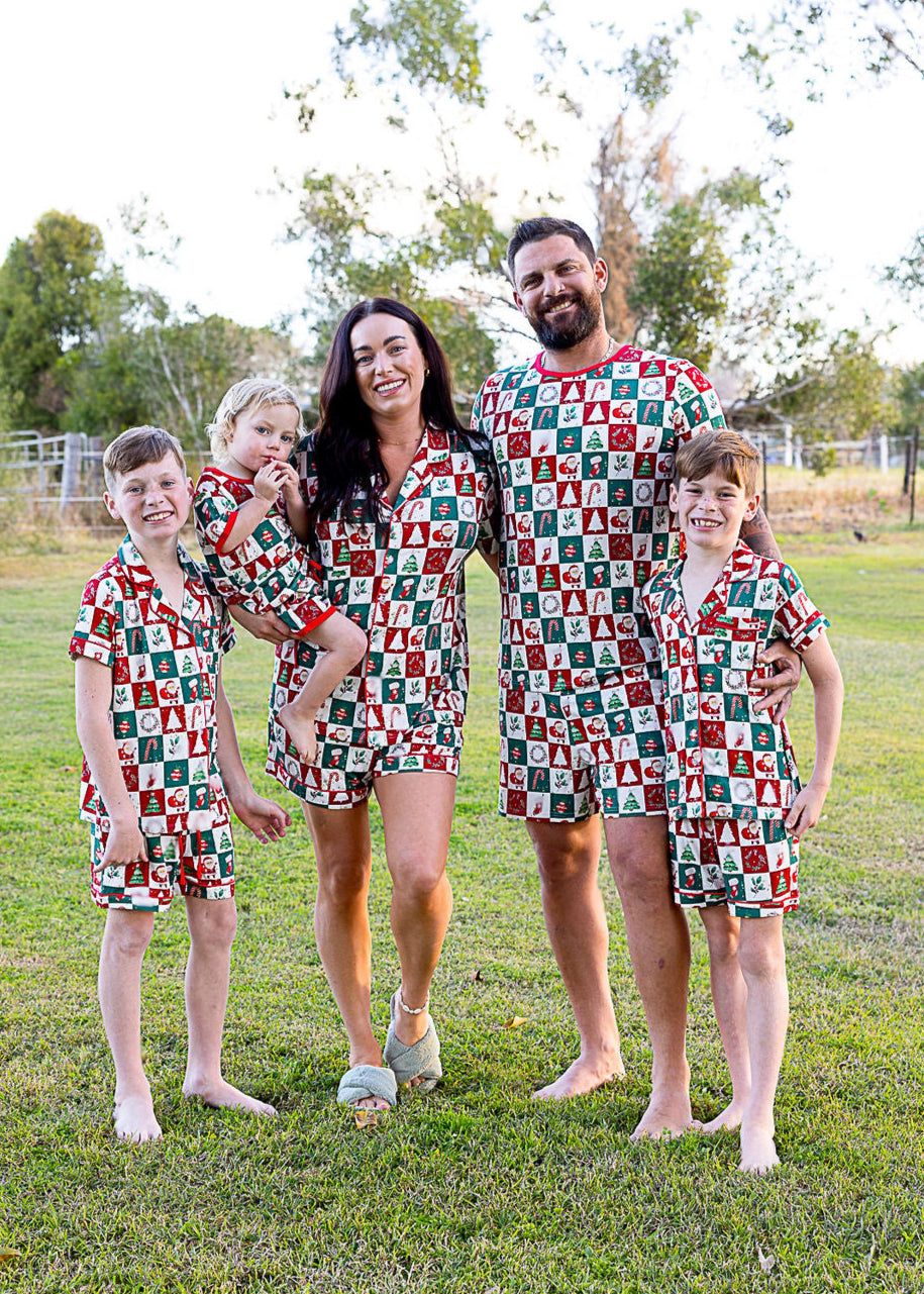 kids matching Christmas pyjamas Australia